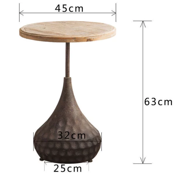 American Retro Small Round Table Cafe Coffee Table Decorative Side Table Living Room Roman Column Old.jpg 640x640 1